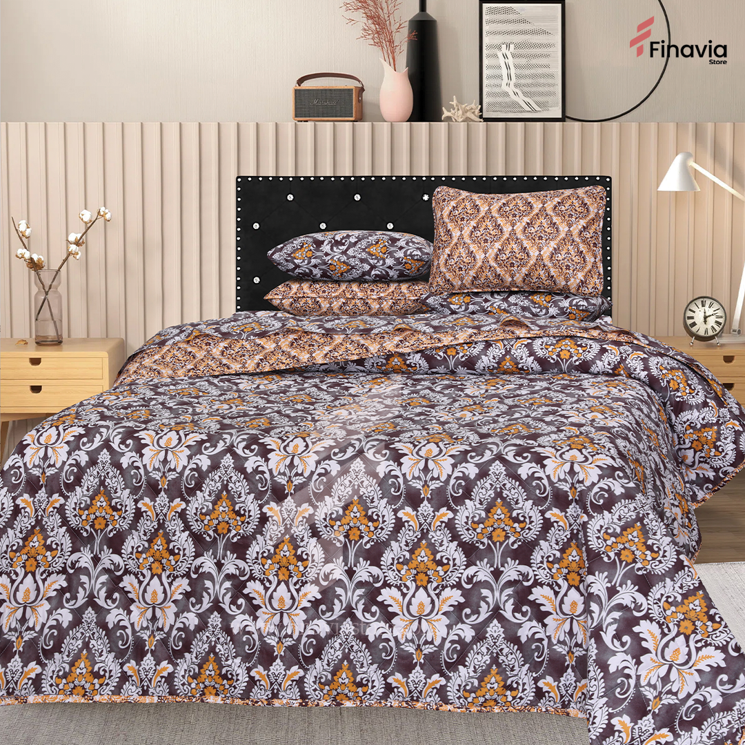Quilted Comforter Set 6 Pcs Design 025