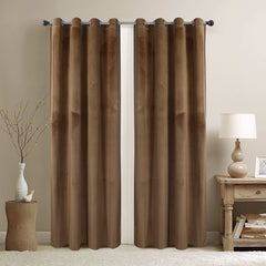 Velvet Curtains Pack of 2plain  Design 027