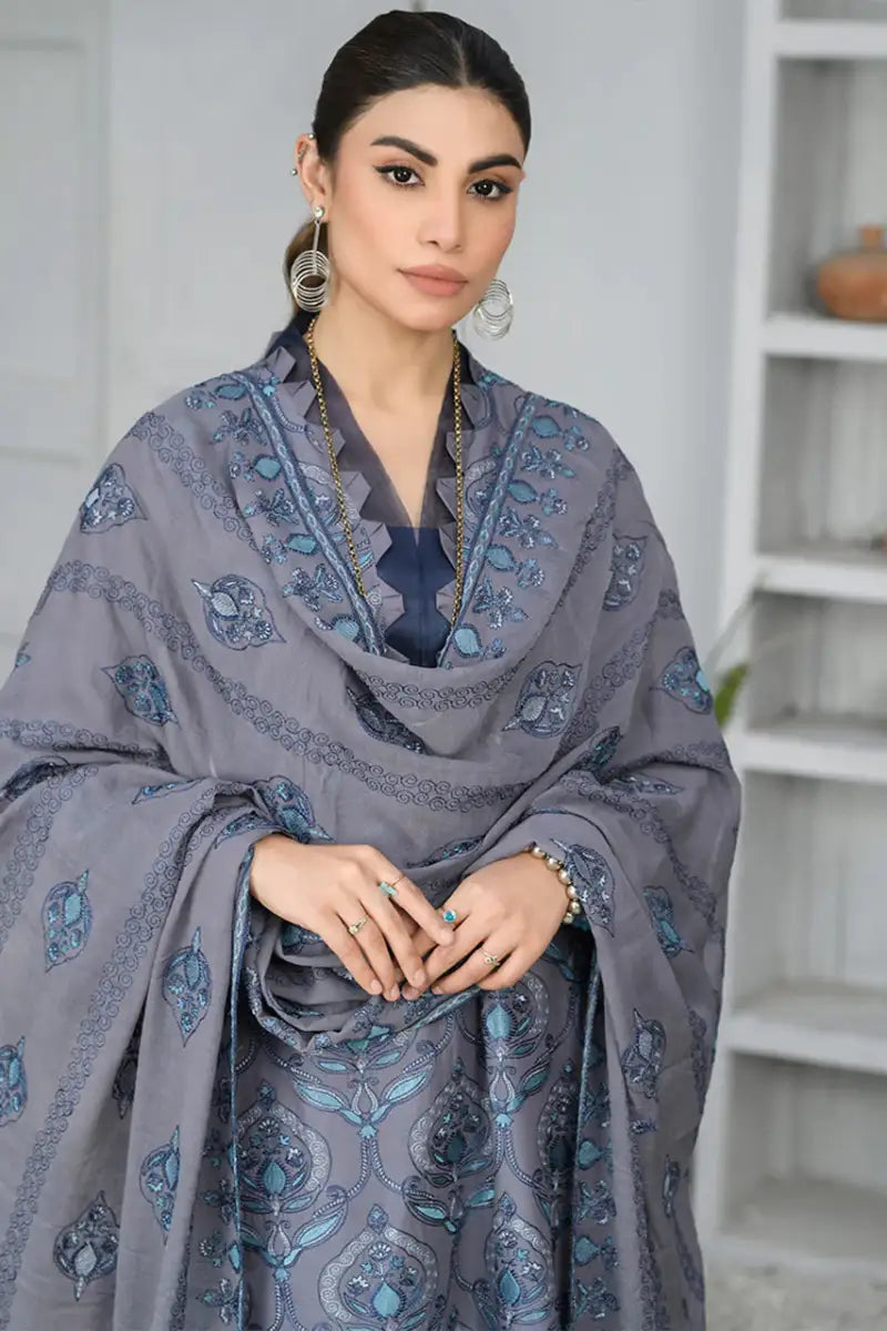 Embroidered Lawn Aly Azr Vol 04-23 D#02 3 Pc Suit